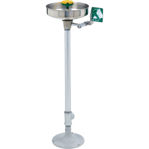 Axion&reg; Eye/Face Wash Station, Pedestal Installation, Stainless Steel Bowl Equipex