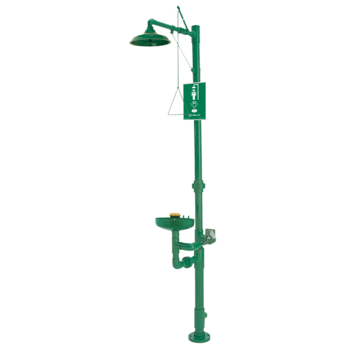 Combinaisons de douche oculaire/faciale & douche d'urgence, Socle Equipex