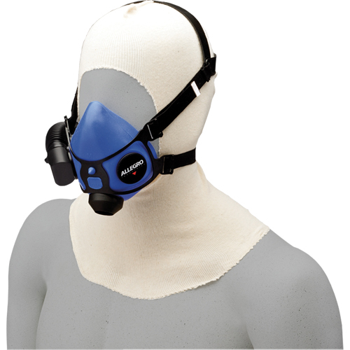 ALLEGRO INDUSTRIES Spray Sock Head Cover, Cotton, White Equipex
