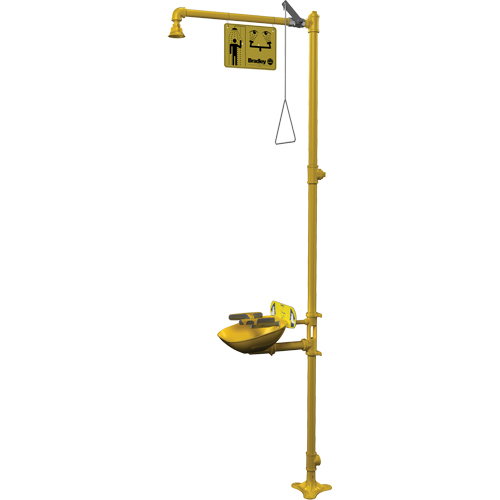 Halo Combination Emergency Shower & Eyewash Station Equipex