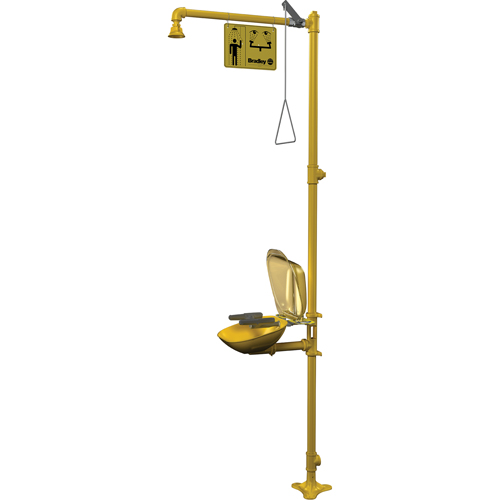 Halo Combination Emergency Shower & Eyewash Station Equipex