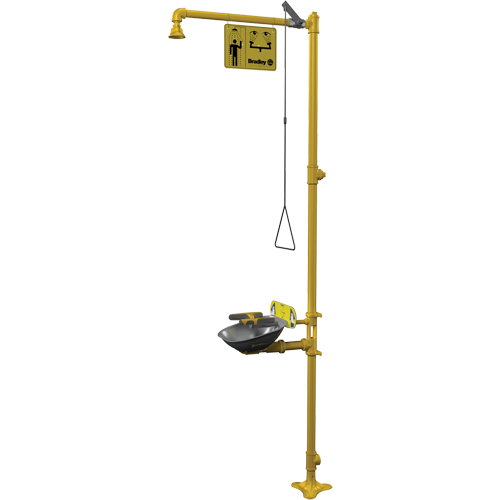 Halo Combination Emergency Shower & Eyewash Station Equipex