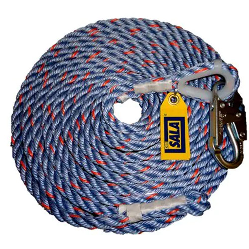 Corde de sauvetage avec mousqueton DBI-SALA, Polyester/Polypropyl&egrave;ne Equipex