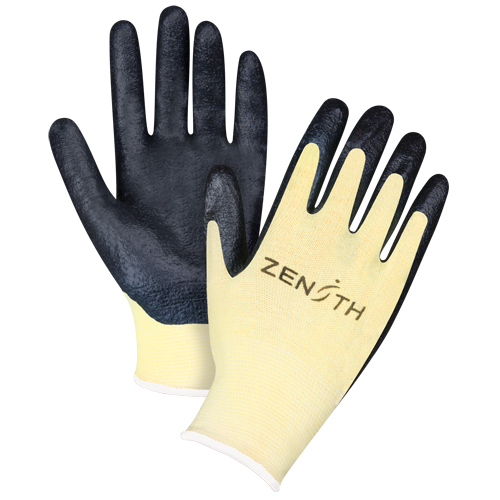 Gants r&eacute;sistants &agrave; la coupe avec prise sup&eacute;rieure, Taille 12/3T-Grand, Calibre 13, Rev&ecirc;tement Mousse de nitrile, Enveloppe en Aramide, ANSI/ISEA 105 niveau 3/EN 388 niveau 5 Equipex