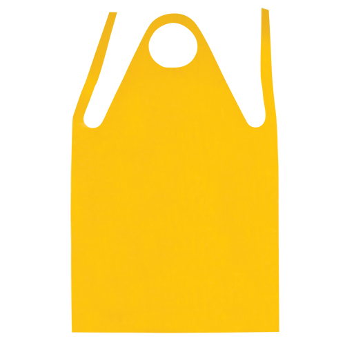 Apron, Polyurethane, 45" L x 35" W, Yellow Equipex