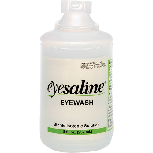 Saline Eyewash Bottles, Full Bottle, 8 oz. Equipex