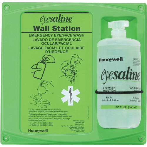 Saline Eyewash Wall Station, Single Equipex