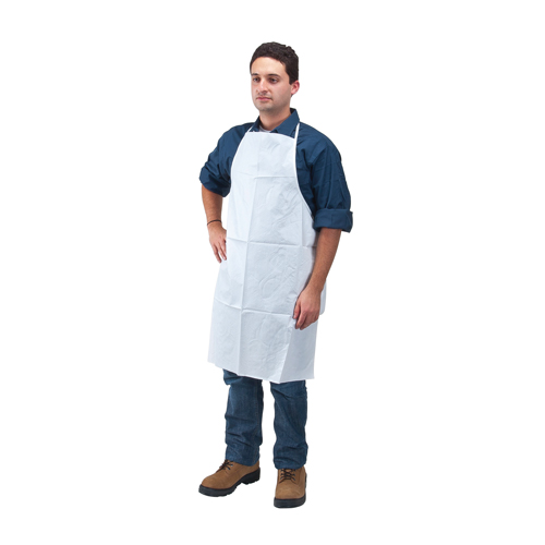Microporous Protective Clothing, Microporous, White, 28" W x 36" L Equipex