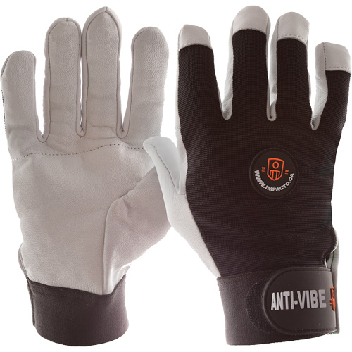 Anti-Vibration Air Glove&reg;, Size Medium, Pearl Leather Palm Equipex