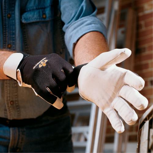 Anti-Vibration Air Glove&reg;, Size Medium, Pearl Leather Palm Equipex