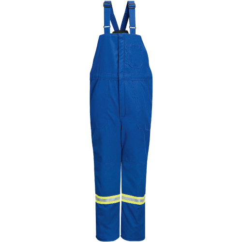 Salopettes isol&eacute;es de luxe r&eacute;sistantes aux flammes avec bandes r&eacute;fl&eacute;chissantes, Hommes, 3T-Grand, Bleu marine Equipex