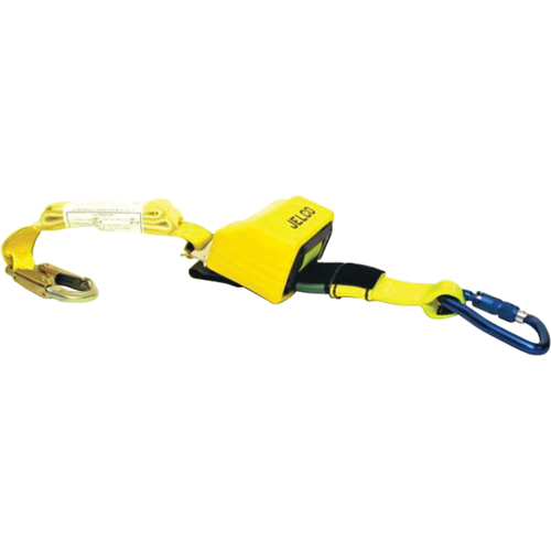 Longe de s&eacute;curit&eacute; r&eacute;tractable, 9', Nylon, Pivotant Equipex