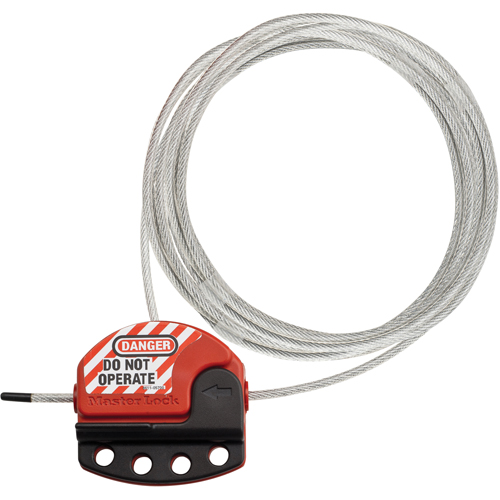 Dispositifs de verrouillage &agrave; c&acirc;ble ajustable, Longueur de 15' Equipex