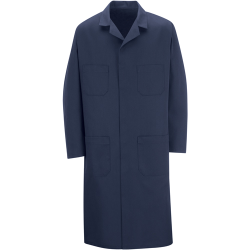 Shop Coats, Poly-Cotton, Size 36, Navy Blue Equipex