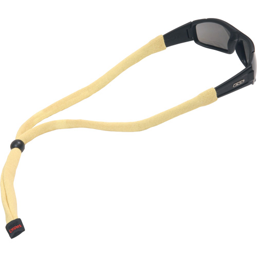 Cordons &agrave; lunettes de s&eacute;curit&eacute; en Kevlar naturel avec embouts standards Equipex