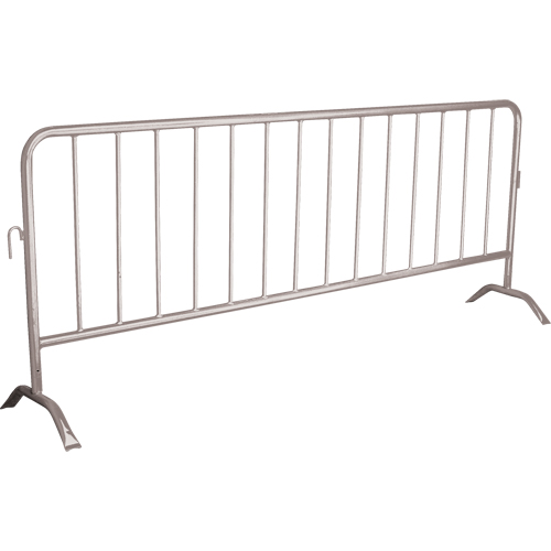 Barri&egrave;re portative, Emboîtables, 102" lo x 40" h, Argent Equipex