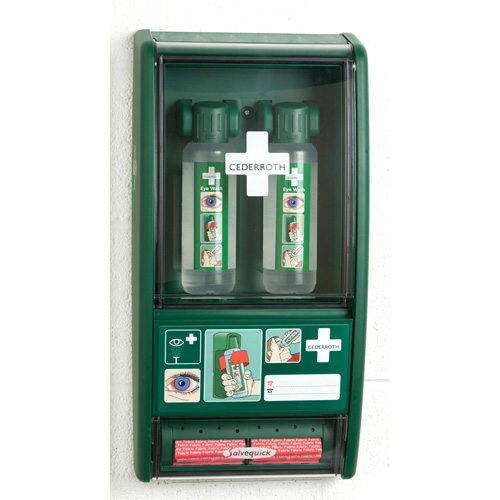 Douche oculaire Cederroth/Trousse de premiers soins Salvequick, Dispositif m&eacute;dical Classe 1, Station Equipex
