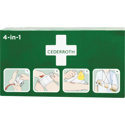 Cederroth 4-in-1 Bloodstopper, 9" L x 5-1/2" W Equipex