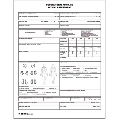 Patient Assessment Chart Equipex
