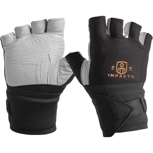 Anti-Vibration Gloves- Right, Size Small, Grain Leather Palm Equipex