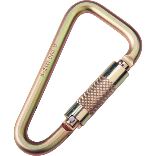 Mousquetons Saf-Lok, Acier, Capacit&eacute; 3600 lb Equipex