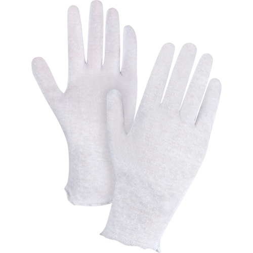 Lightweight Inspection Gloves, Poly/Cotton, Unhemmed Cuff, Men's Equipex