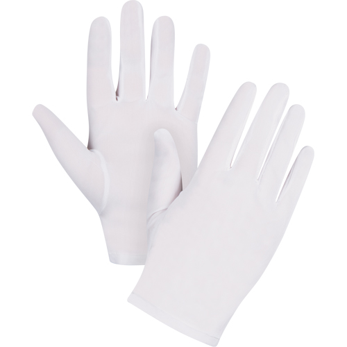 Low-Lint Inspection Gloves, Nylon, Hemmed Cuff, Ladies Equipex