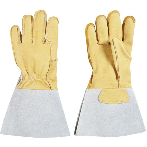 Welding Gloves, Grain Cowhide, Size Small Equipex