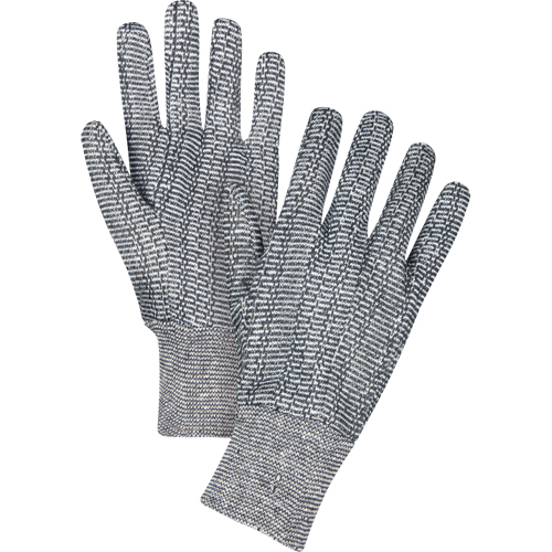 Gants de jersey, T-Grand, Poivre et sel, Non doubl&eacute;, Poignet en tricot Equipex