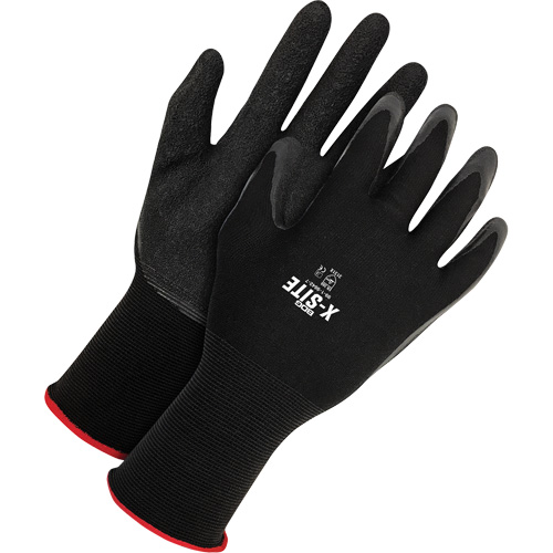 Gants enduits X-Site, Petit, R&ecirc;vetement Latex, Calibre 15, Enveloppe en Nylon Equipex