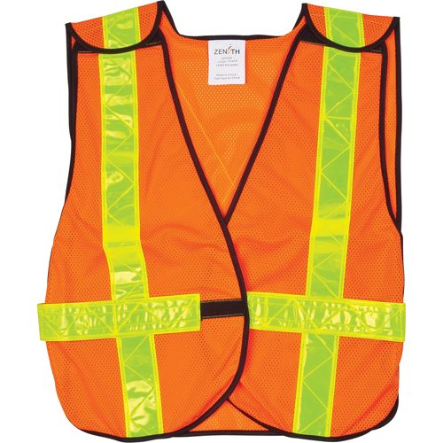 Veste de s&eacute;curit&eacute; d'usage standard, Orange haute visibilit&eacute;, Grand, Polyester Equipex