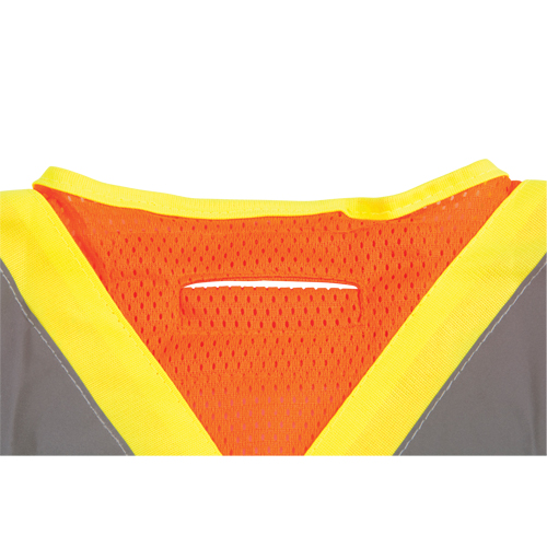 CSA Compliant High Visibility Surveyor Vest, High Visibility Orange, X-Large, Polyester Equipex