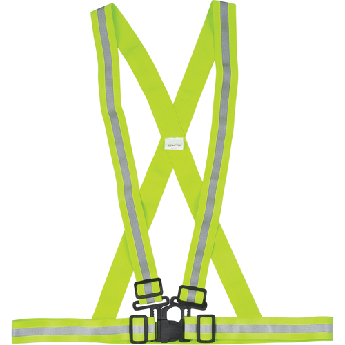 Harnais de s&eacute;curit&eacute; d'usage standard, Jaune lime haute visibilit&eacute;, Couleur r&eacute;fl&eacute;chissante Argent, T-Grand Equipex