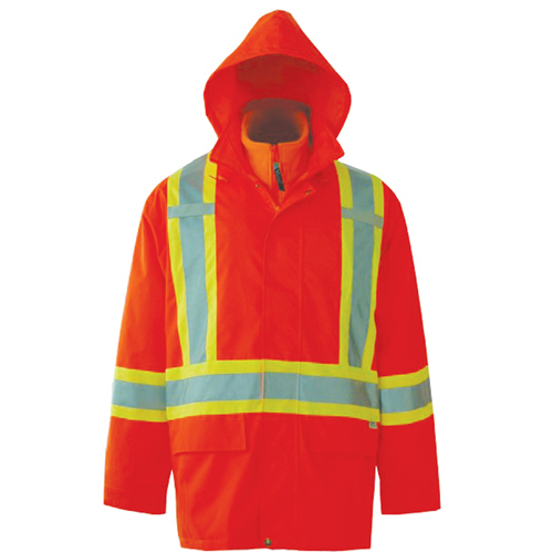 Vestes de s&eacute;curit&eacute; 3 en 1 Journeyman, Polyester, Orange haute visibilit&eacute;, Petit Equipex