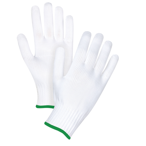 Gants tricot&eacute;s sans couture, Polyester, Calibre 10, Moyen Equipex