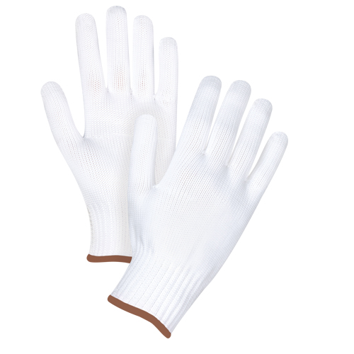 Seamless String Knit Gloves, Polyester, 10 Gauge, Large Equipex