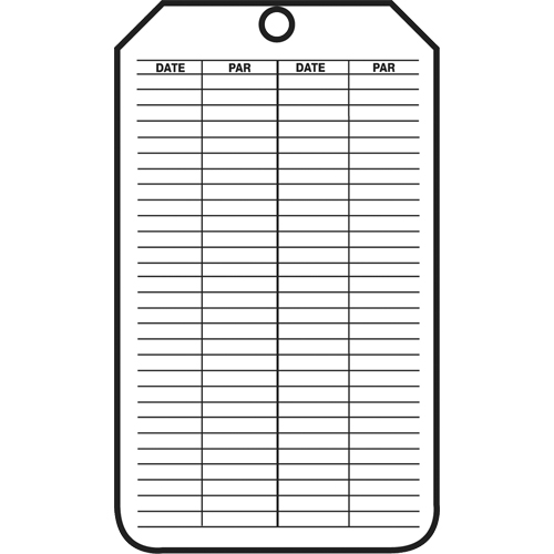 &eacute;tiquettes de s&eacute;curit&eacute; d'inspection et de contr&ocirc;le de l'&eacute;tat de l'&eacute;quipement, Papier cartonn&eacute;, 3-1/8" la x 5-7/8" h, Français Equipex