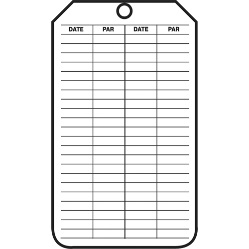 &eacute;tiquettes de s&eacute;curit&eacute; d'inspection et de contr&ocirc;le de l'&eacute;tat de l'&eacute;quipement, Papier cartonn&eacute;, 3-1/8" la x 5-7/8" h, Français Equipex