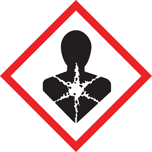 GHS Pictogram Labels, Paper, Roll, 4" L x 4" W Equipex