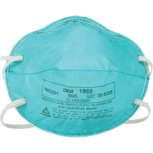 1860 Particulate Healthcare Respirator, N95, NIOSH Certified Equipex