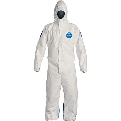 Combinaisons avec capuchon, 4T-Grand, Bleu/Blanc, Tyvek 400 D Equipex