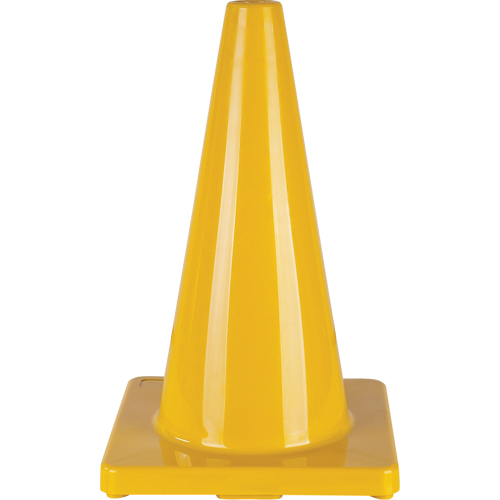 C&ocirc;ne de couleur pour la signalisation, 18", Jaune Equipex