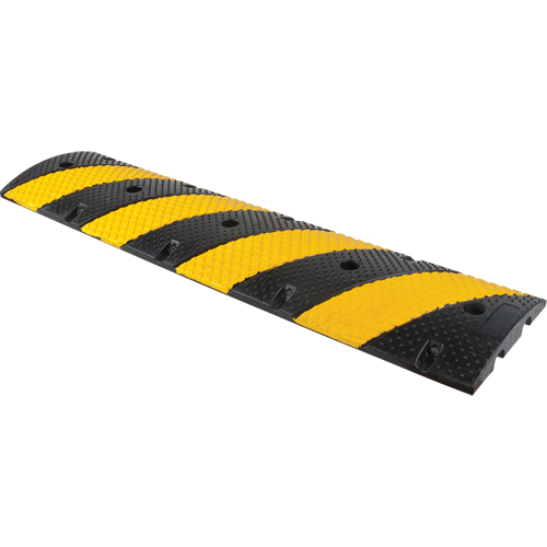 Speed Bump, Rubber, 4' L x 11-3/4" W x 2" H Equipex
