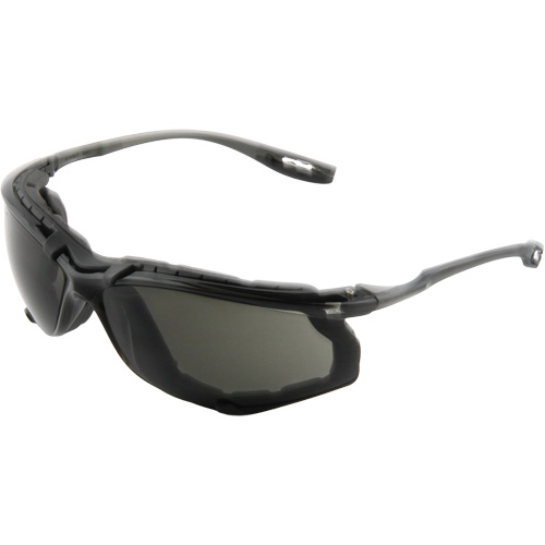 Virtua Safety Glasses with Foam Gasket, Grey/Smoke Lens, Anti-Fog, ANSI Z87+/Meets/Exceeds CSA Z94.3 Equipex