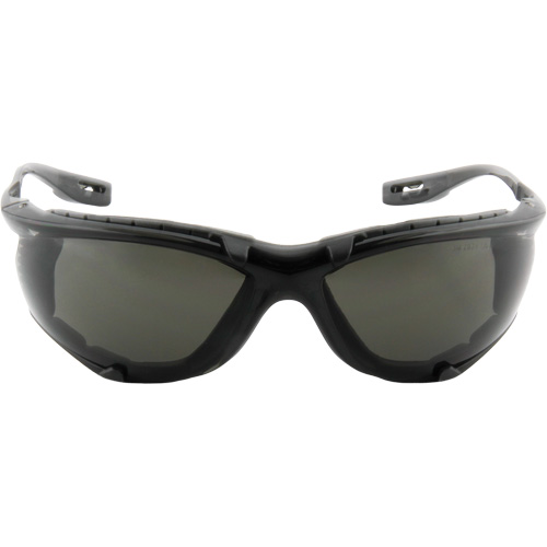 Virtua Safety Glasses with Foam Gasket, Grey/Smoke Lens, Anti-Fog, ANSI Z87+/Meets/Exceeds CSA Z94.3 Equipex