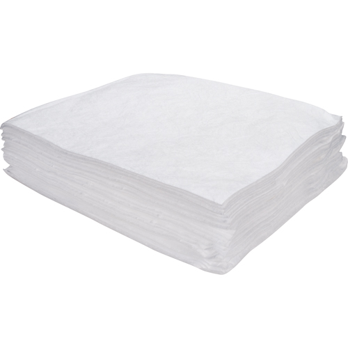 Premium Meltblown Sorbent Pads, Oil Only, 15" x 17", 8 gal. Absorbancy Equipex