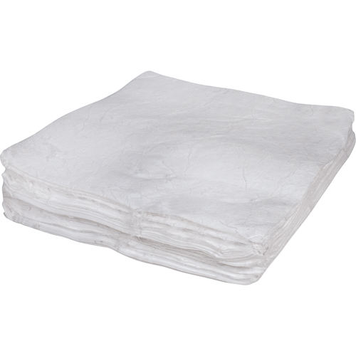 Premium Meltblown Sorbent Pads, Oil Only, 30" x 30", 50 gal. Absorbancy Equipex