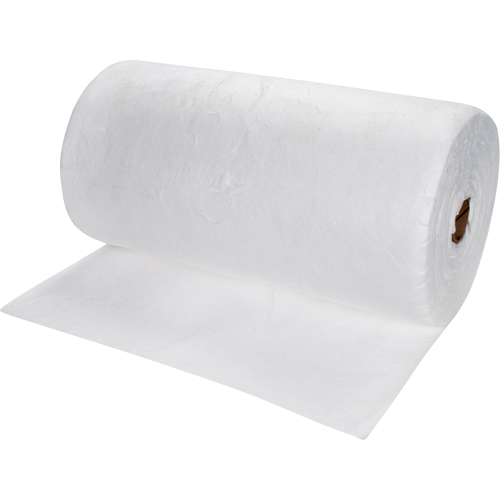 Rouleaux absorbants souffl&eacute;es de premi&egrave;re qualit&eacute;, Lourd, 150' lo x 30" la, Absorption 50 gal. Equipex