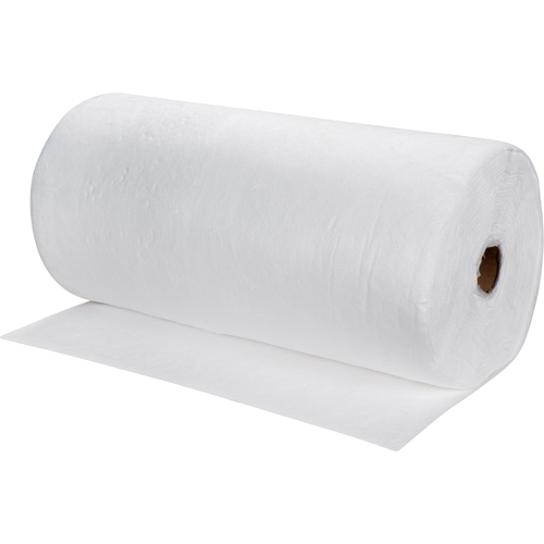Rouleaux absorbants souffl&eacute;es de premi&egrave;re qualit&eacute;, Poids moyen, 150' lo x 30" la, Absorption 40 gal. Equipex