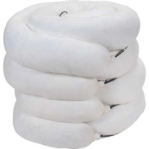 Sorbent Boom, Oil Only, 10' L x 8" W, 40 gal. Absorbancy, 4 /Pack Equipex